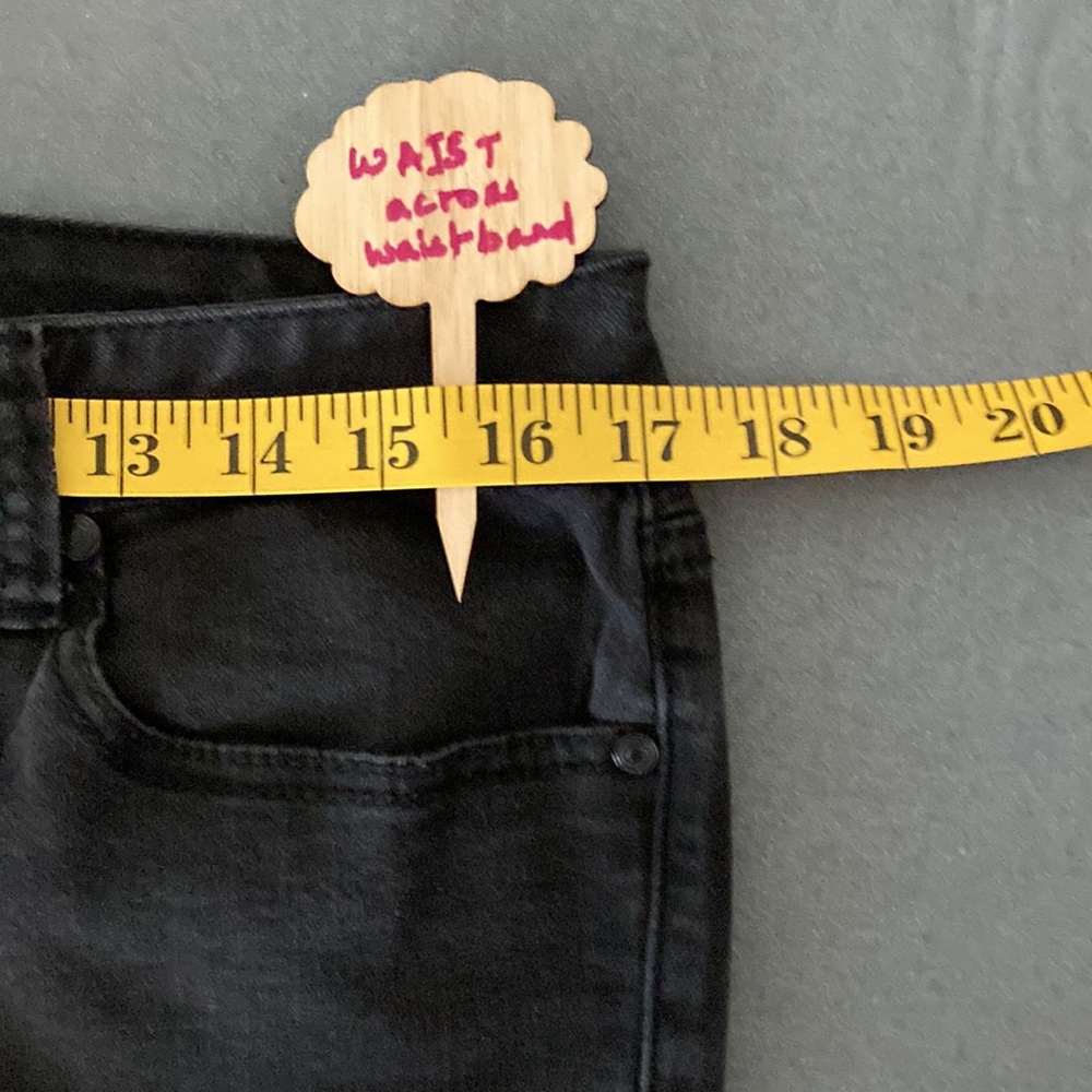 Rhythm in Blues black denim jeans size 12 57%cotton 21%polyester 2%spandex - Picture 4 of 10